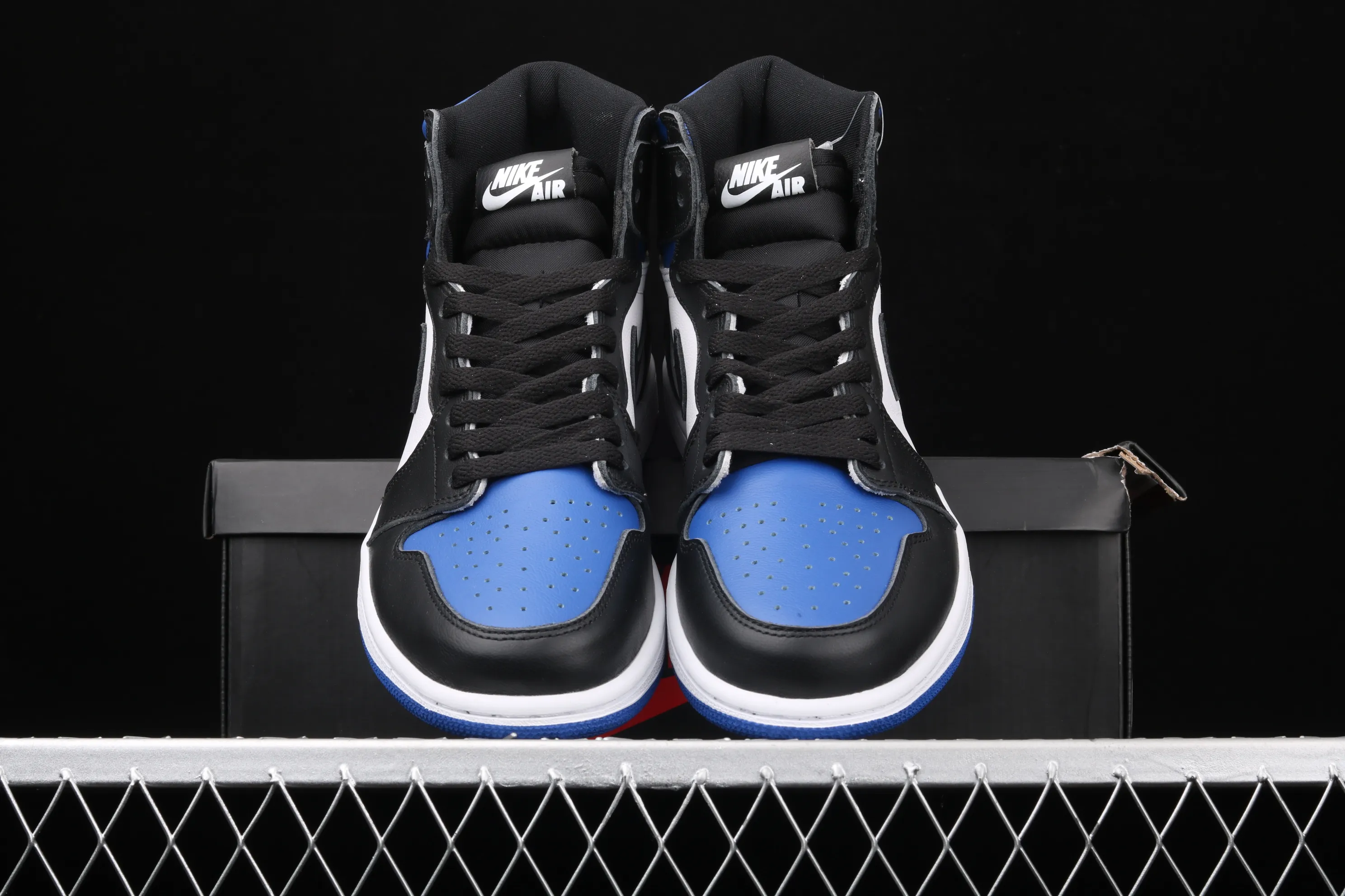 All categories Air Jordan Jordan series basketball shoes Air Jordan 1 High X version Air Jordan 1 Hi 85 AJ1 Joe 1 new black and blue high-top basketball shoes 555088-041